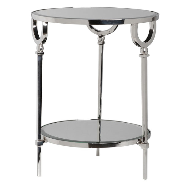 Mirror top side table