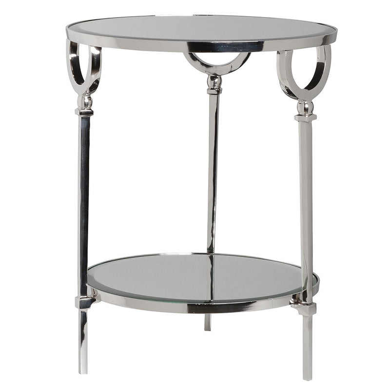 Mirror top side table