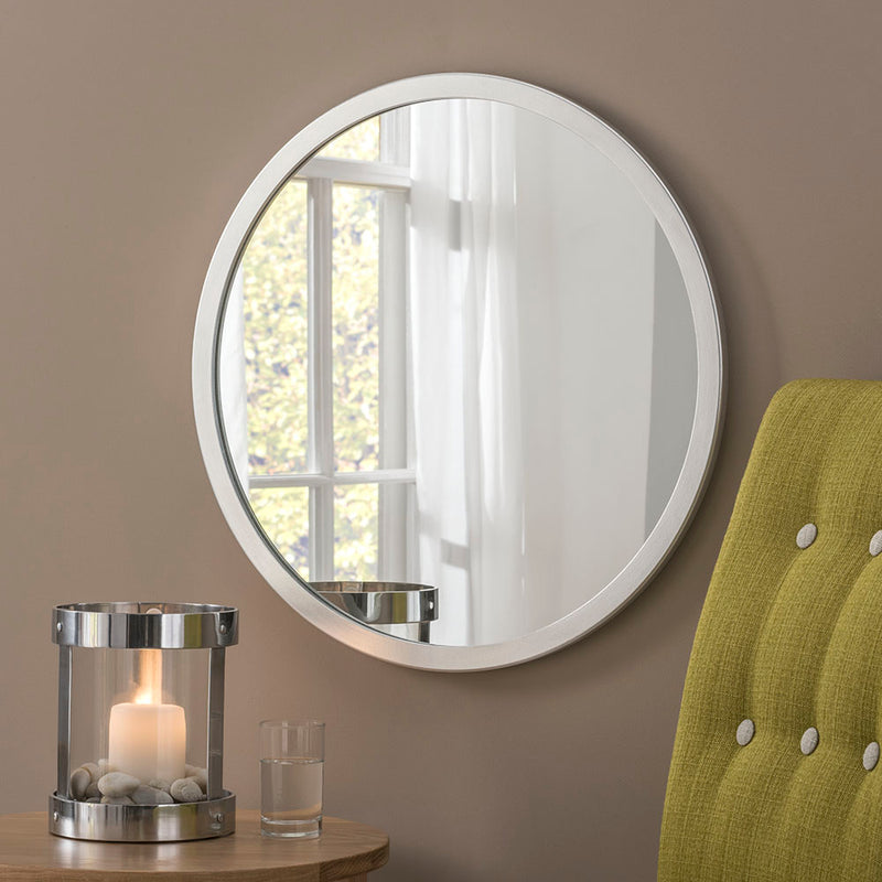 Classic Circle Dark Grey Mirror