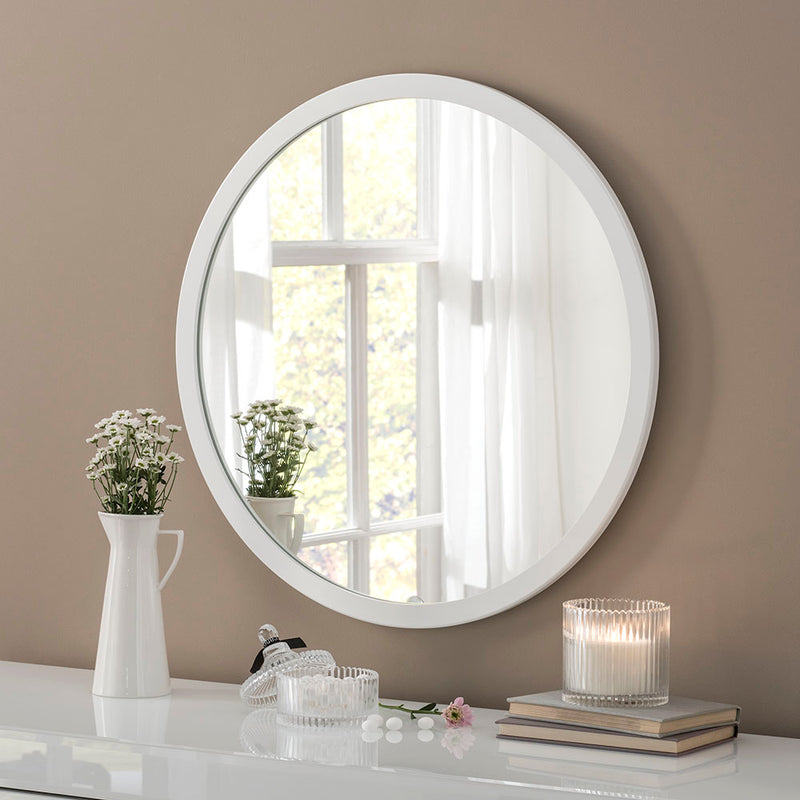 Classic Circle Dark Grey Mirror