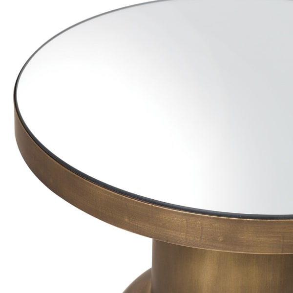 Brushed Bronze Metal Table