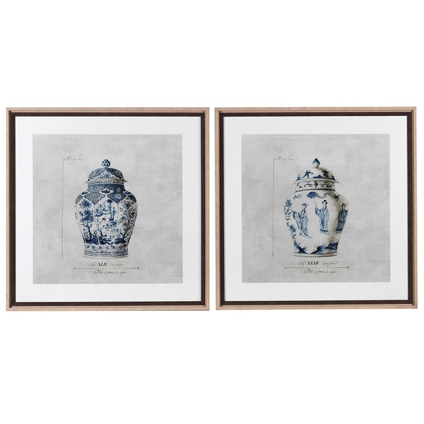 Set of Two Chinese Urn Pictures