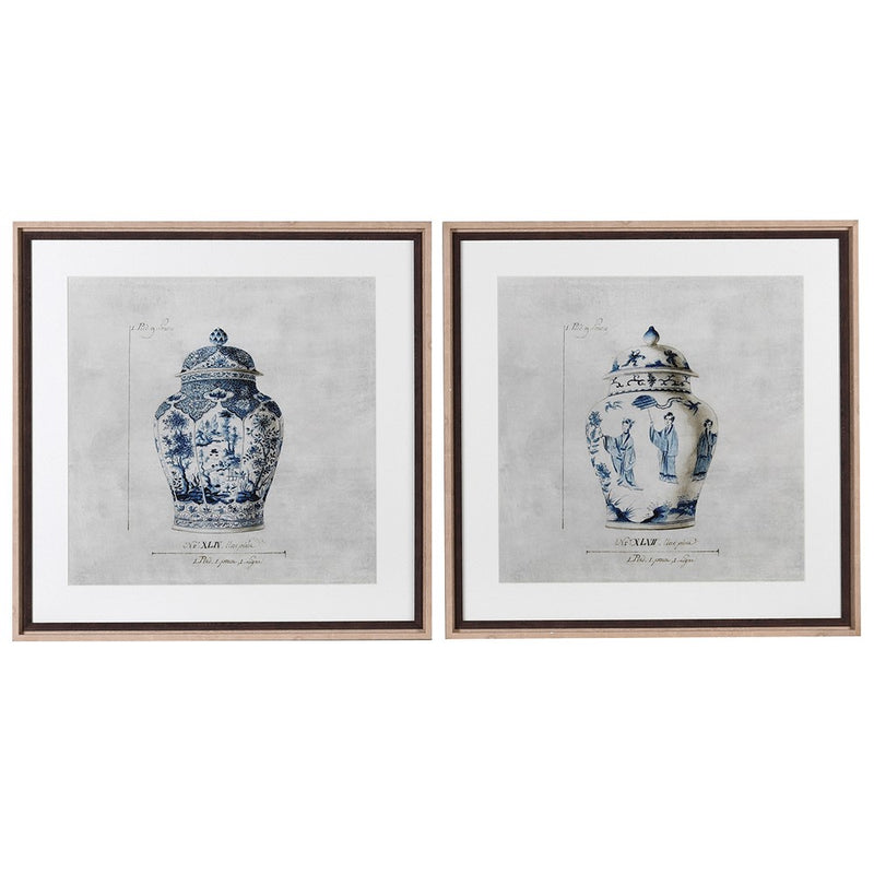 Set of Two Chinese Urn Pictures