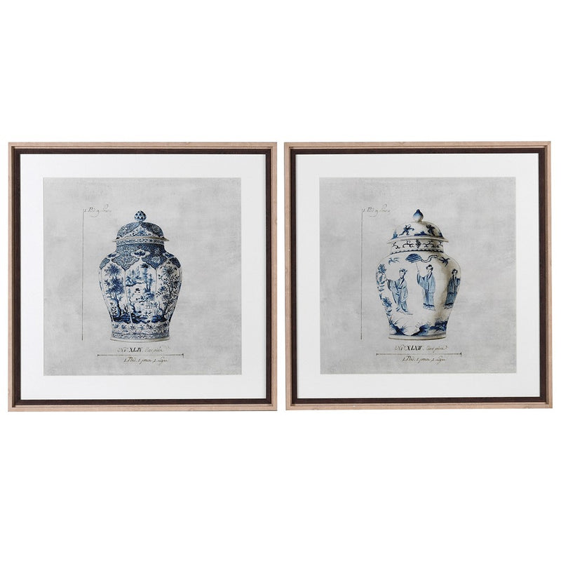 Set of Two Chinese Urn Pictures