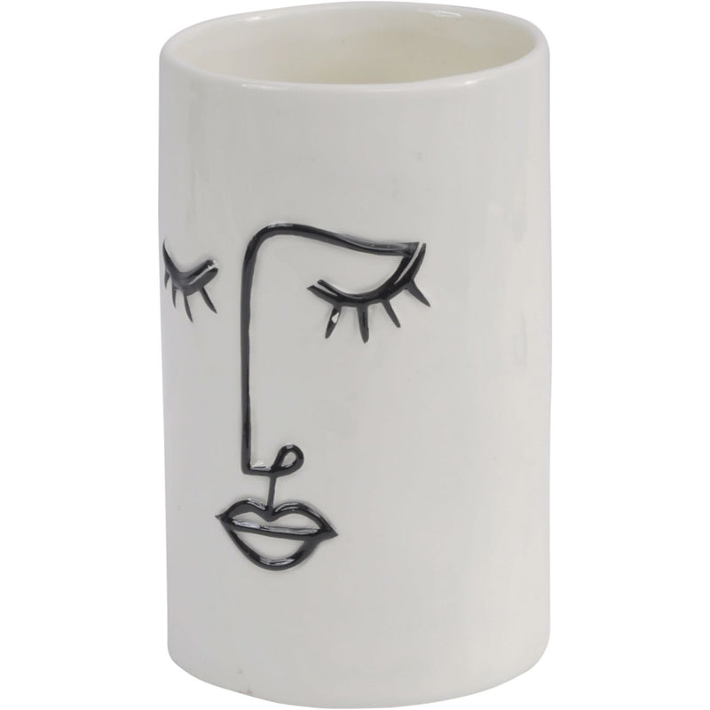 Dolomite Face Planter in White Large