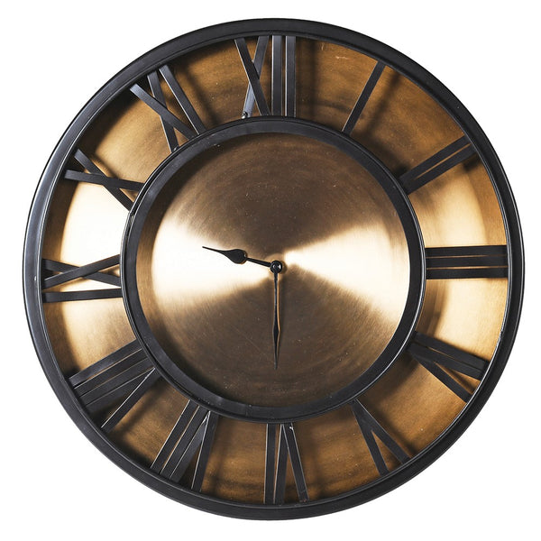 Antique Brass & Black Clock