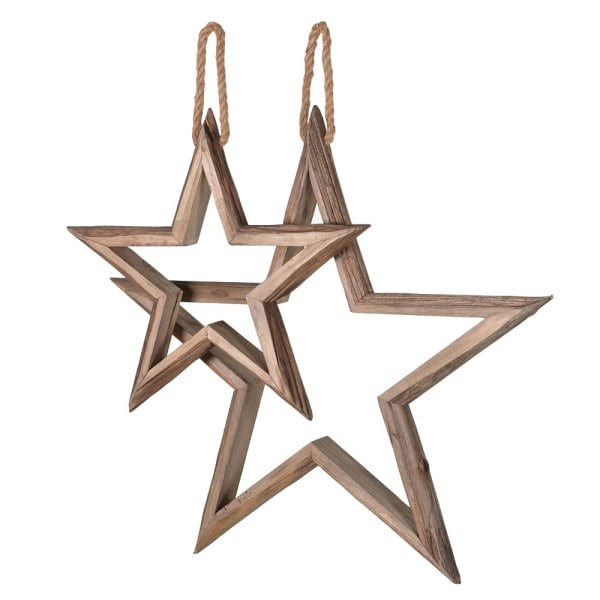 Set of 2 Hanging Stars