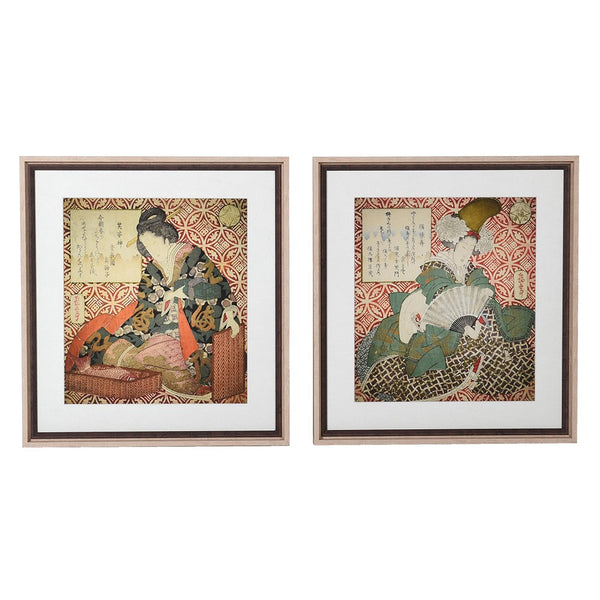 Set of two Oriental Figure Picture