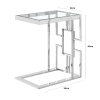 Geo Chrome Sofa Table