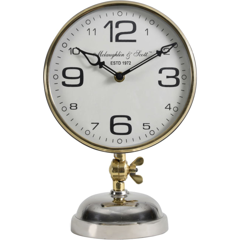 Stollard Silver Nickel Mantle clock