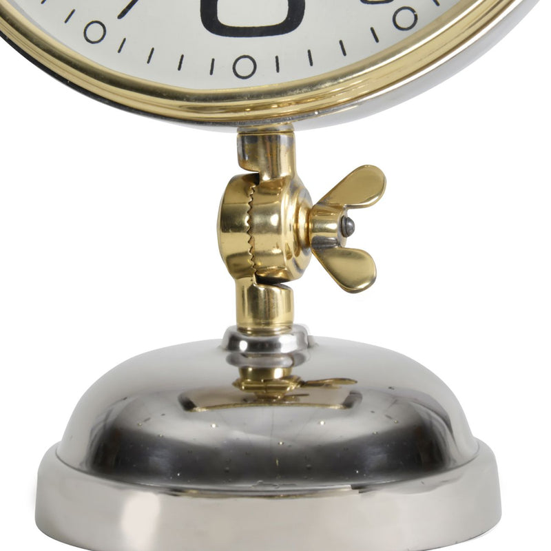 Stollard Silver Nickel Mantle clock