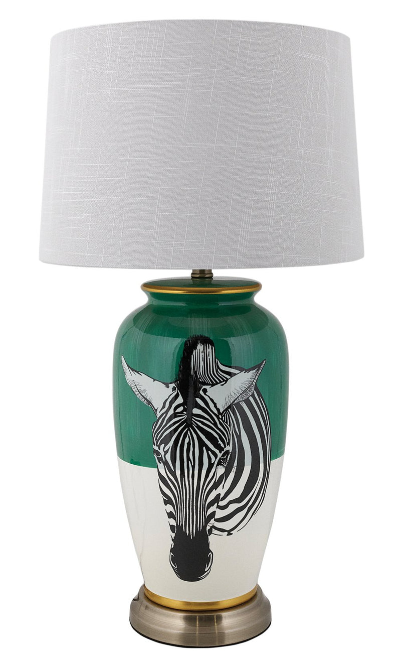 Zebra Lamp AH Interiors